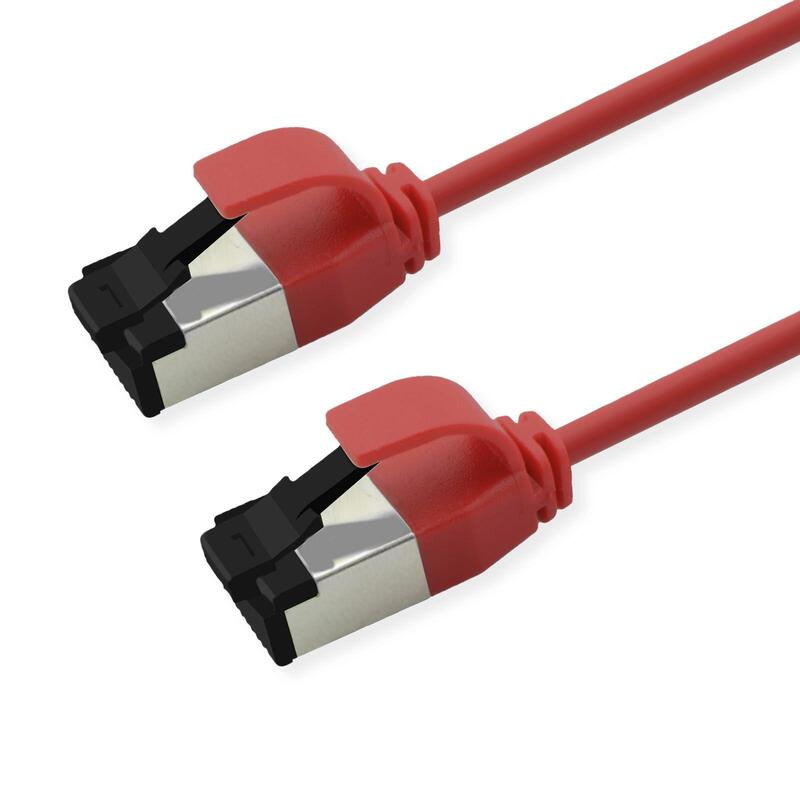 Roline S Ftp Cable De Red Kat.8.1, Slim, Poe, Rot, 0,3m