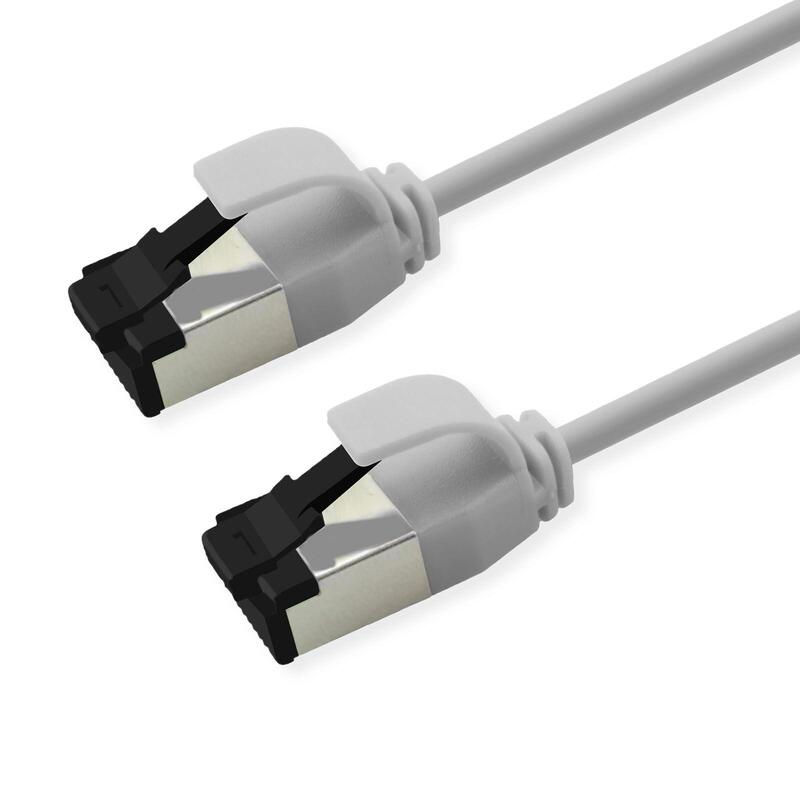 Roline S Ftp Cable De Red Kat.8.1, Slim, Poe, Weiss, 2m