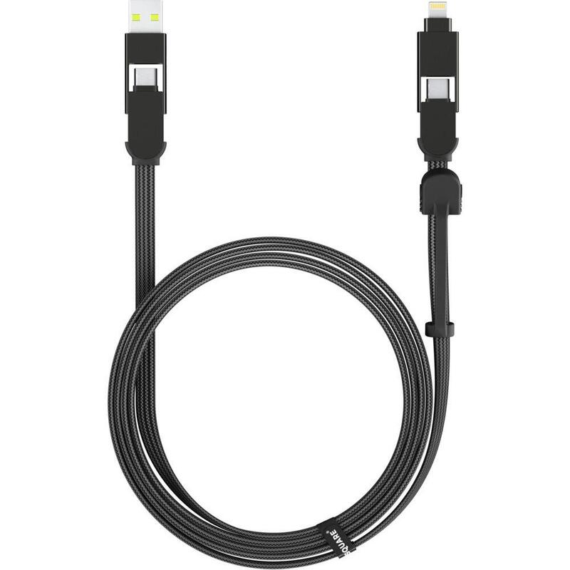 Rolling Square Incharge Xl Cable 2m Black