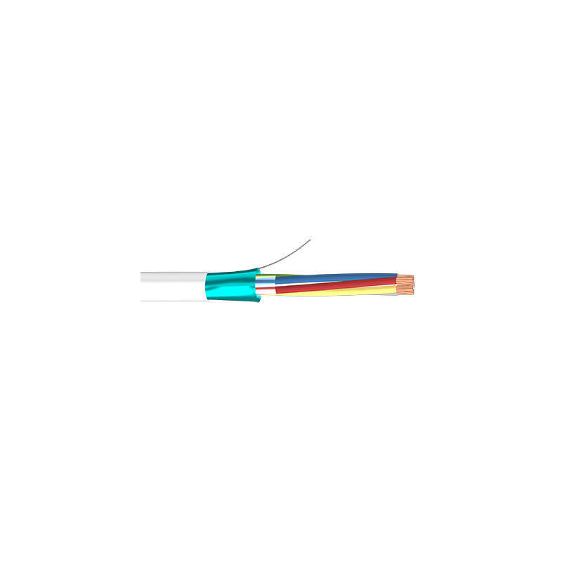 Rollo 100m De Cable Flexible 4 Hilos Apantallado Libre Halógenos (4x0,22 Al/M Hf)