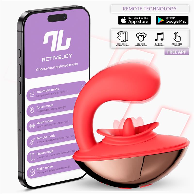 Estimulador Rondy Con Vibración Y Lengua Con App