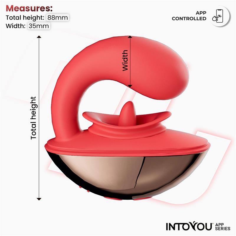 Estimulador Rondy Con Vibración Y Lengua Con App
