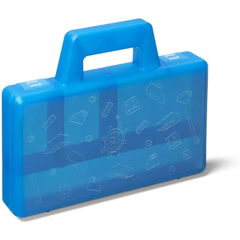 Room Copenhagen Caja De Clasificación Lego Para Llevar, Caja De Almacenamiento (Azul)