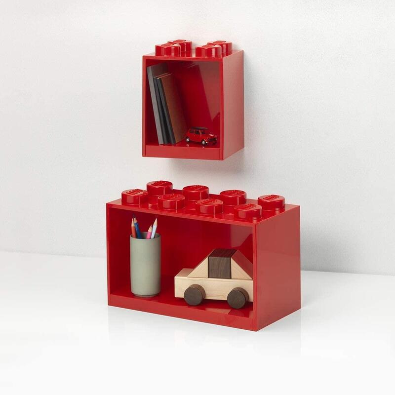 Room Copenhagen Conjunto De Estantes Tipo Bloques Lego, 2 Unidades, Rojo, One Size 41171730 41171730
