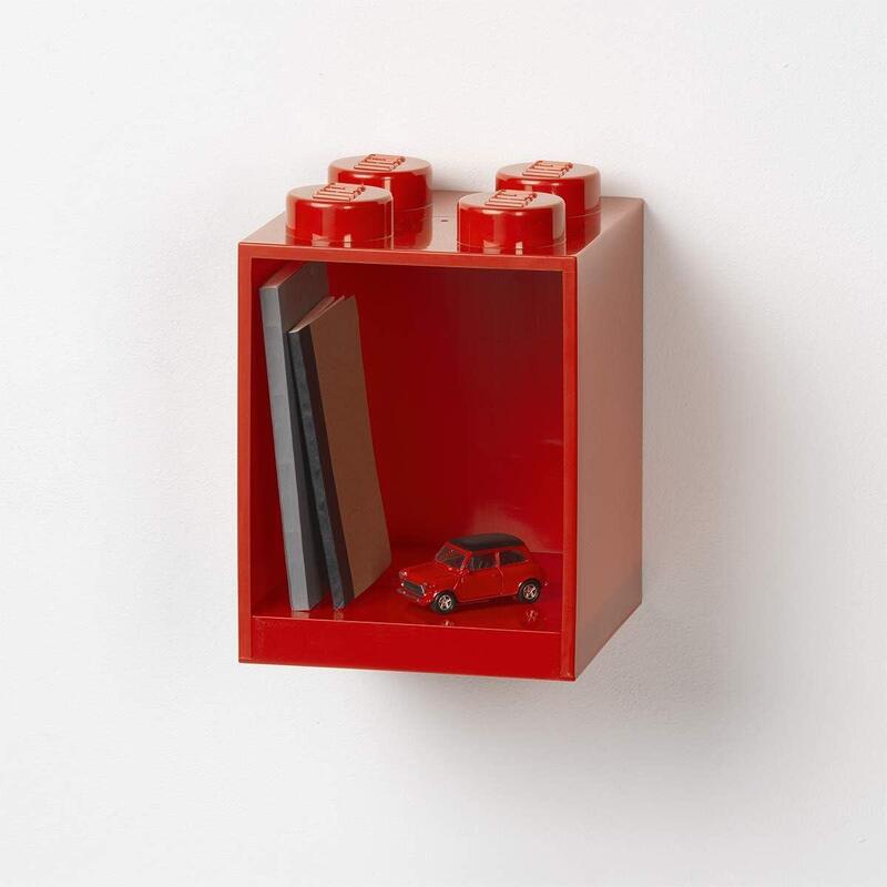 Room Copenhagen Estantería De Bloques Lego 4 Elementos, Rojo, Roja, 4 Ladrillo (41141730)