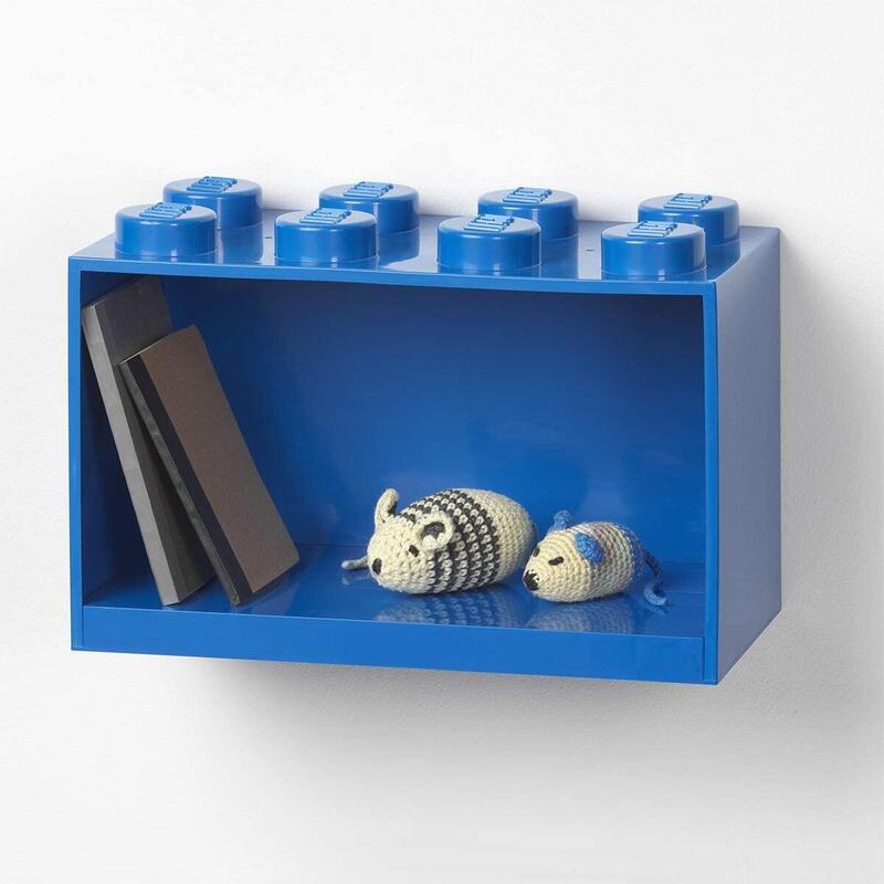 Room Copenhagen Estantería De Bloques Lego 8 Elementos, Azul, Resina, 8 Ladrillo 41151731 41151731