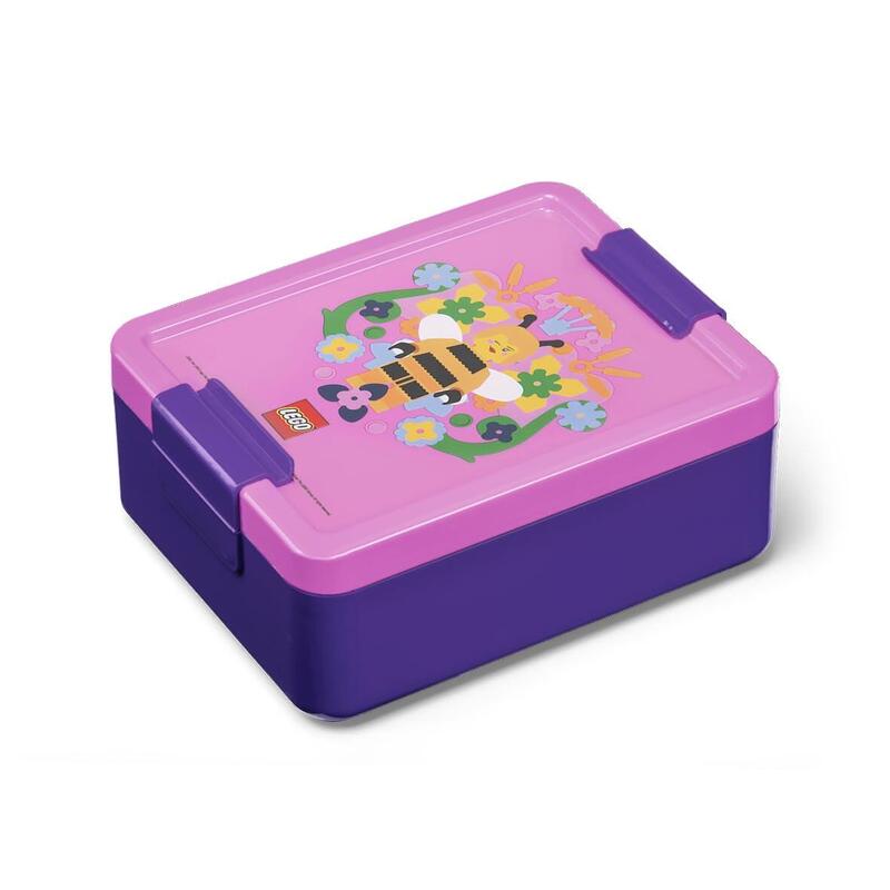 Room Copenhagen Lego Lunch Box Bee, Fiambrera Violeta/Rosa 40520802
