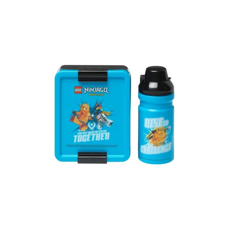 Room Copenhagen Lego Set De Lonchera Ninjago Classic Azul/Negro, 2 Piezas, Con Botella Para Beber 40581741