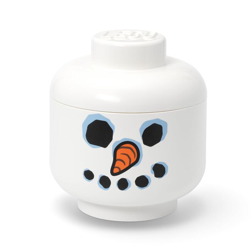 Room Copenhagen Lego Storage Head "Snowman", Gross (Blanco) 40320823