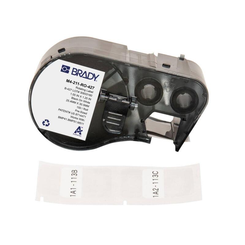 Rotating Self-Laminating Vinyl Labels For