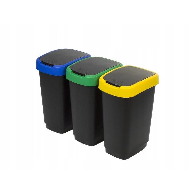 Rotho Twist - Cubo De Basura - 3 X 25l