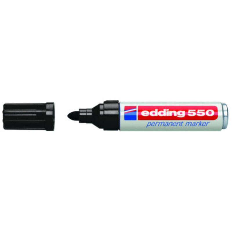 Rotulador Permanente Punta Redonda 3- 4 Mm Negro Edding 550