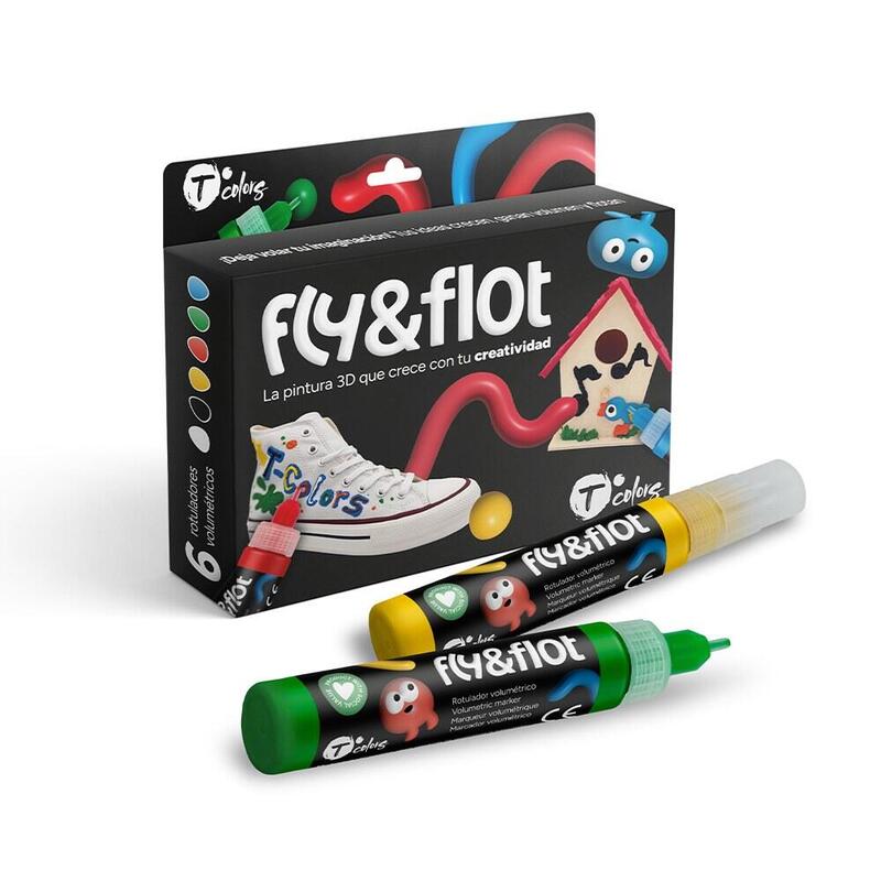 Rotuladores Volumétricos De Pintura Acrílica 3d, Fly & Flot