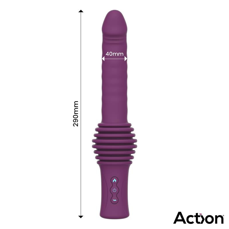 Roxer Sex Machine Con Vibración, Thrusting, Efecto Calor Y Control Remoto