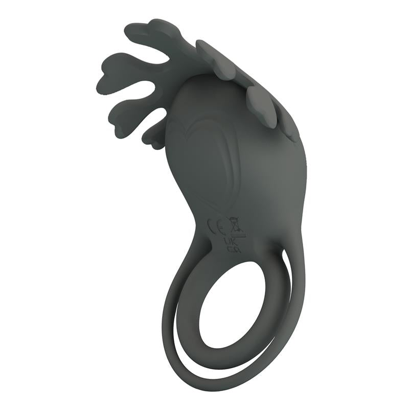 Pretty Love - Ruben Doble Anillo Vibrador Con Estimulador Gris