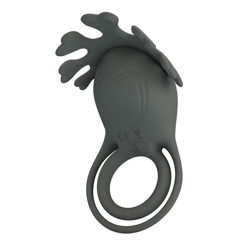 Pretty Love - Ruben Doble Anillo Vibrador Con Estimulador Gris