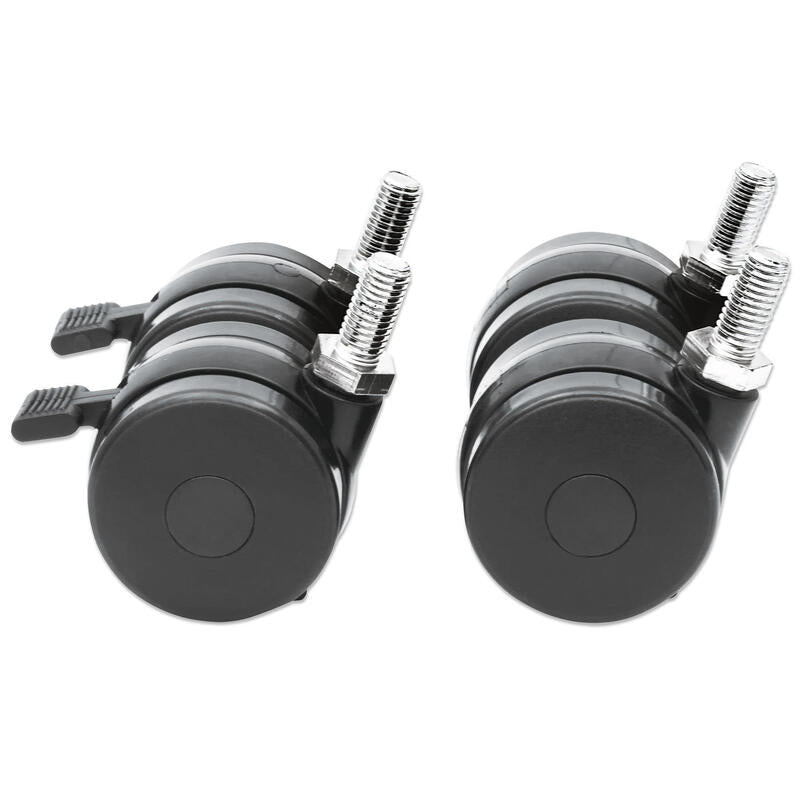 Ruedas Intellinet Para Armarios De 48,3cm Con Juego De Frenos De 4 Sw