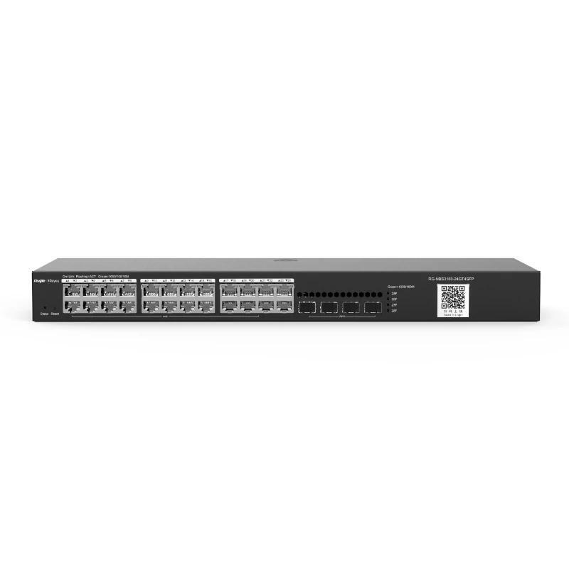 Ruijie Switch L2 24xgb Rj45 4 Sfp Slots Steel Case