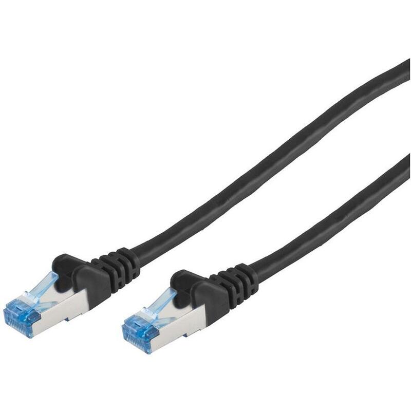 S-Conn Cable De Red Cat6a Rj45 S/Ftp 1m Negro