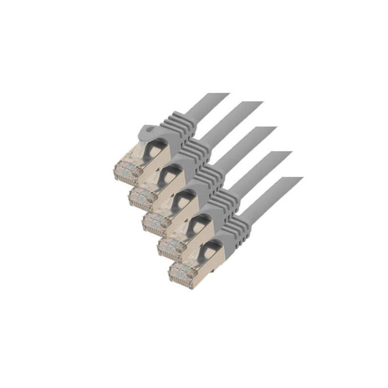 S-Conn Rj45-Rj45, M-M, 5m Cable De Red Gris Cat7 S/Ftp (S-Stp)