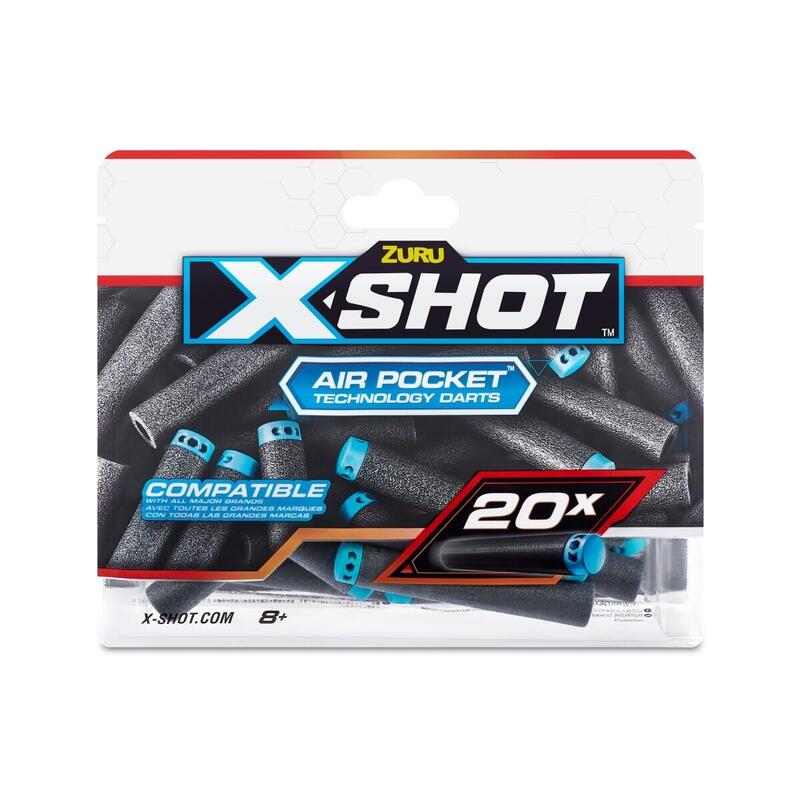 S001-X-Shot- Excel 20pk Refill Darts Foilbag,Bu