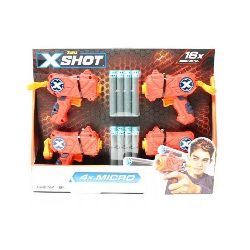 S001-X-Shot-Excel-Micro 4pk16darts Open Box,Bul
