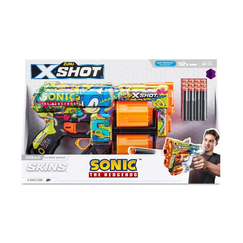 S001-X-Shot-Skins-Dread Sonic12 Darts Open Box,