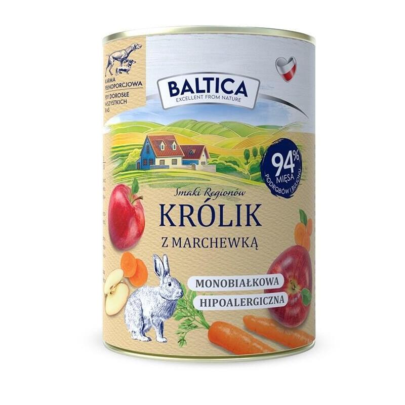 Baltica Smaki Regionów Królik Z Marchewka 400g