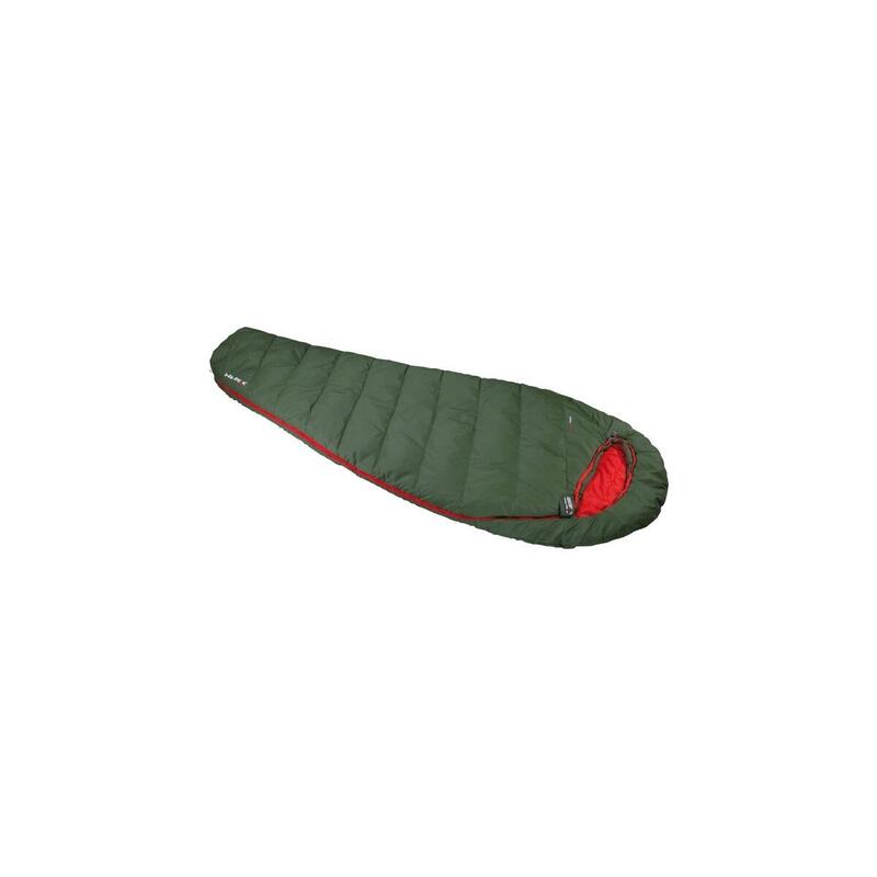 Saco High Peak Pak 1000 Eco De Dormir Verde Oscuro/Rojo