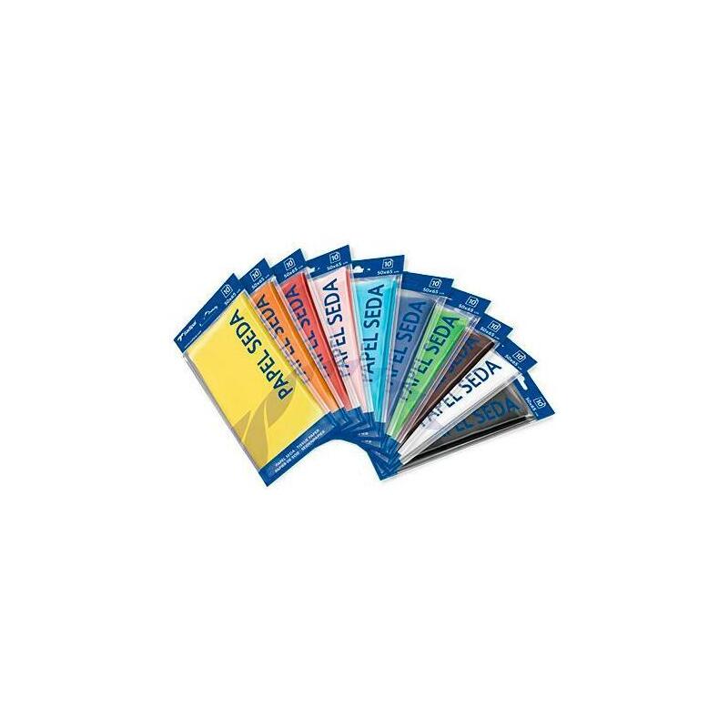 Sadipal Papel De Seda Bolsa 26 Hojas Para Manualidades Hoja De 50x75cm Blanco