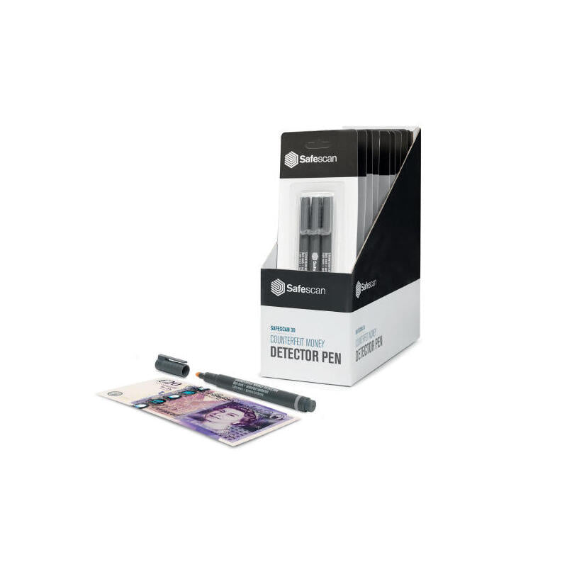 Safescan Boligrafo Detector De Billetes Falsos - Blister 3 Unidades