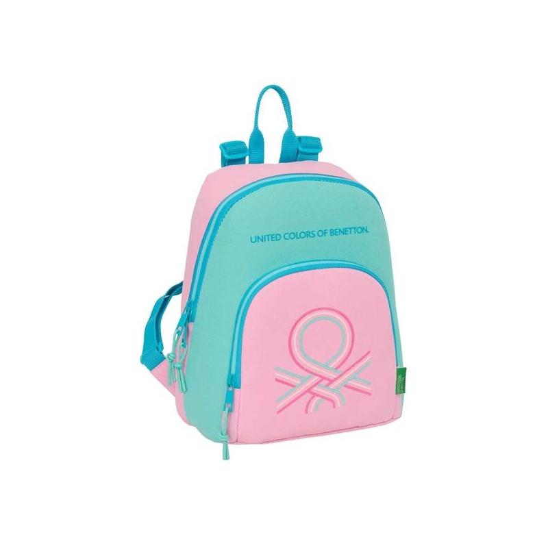 Safta Benetton Dolce Mini Mochila - Bolsillo Frontal - Cremallera Doble - Bolsillo Interior Seguro - Bolsillo Trasero -