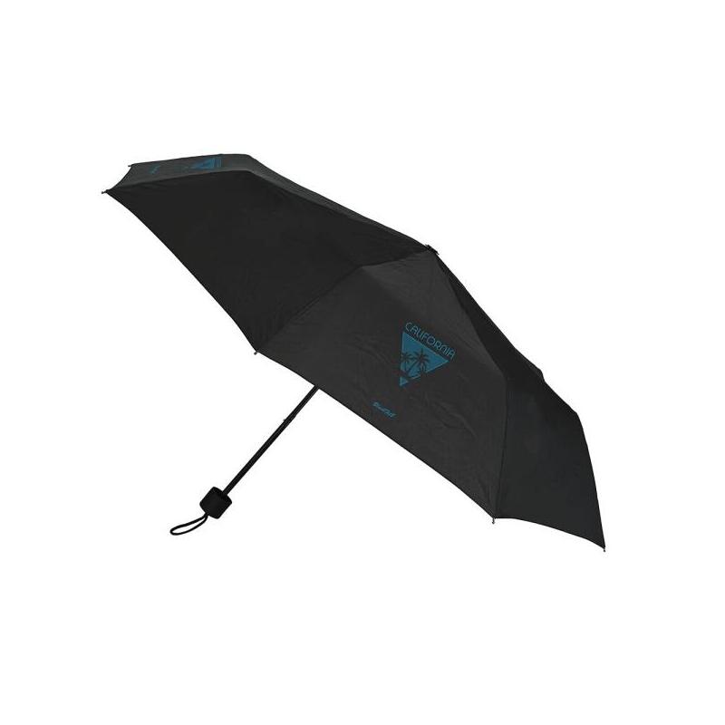 Safta Blackfit8 California Paraguas Manual De 98cm - 8 Paneles - Asa Y Punta De Pvc - Poliester - Nervios De Acero De