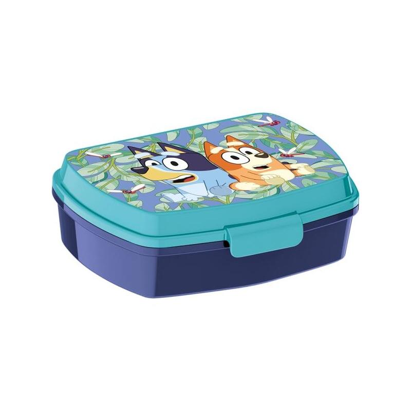 Safta Bluey Sandwichera - Pvc Sin Bpa - Cierre Hermetico A Presion - Rectangular - Azul