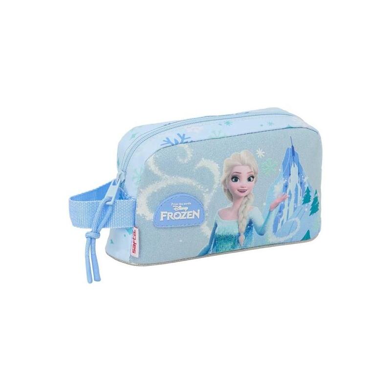 Safta Frozen Bolsa Isotermica Porta Alimentos - Asa De Mano Lateral - Cremallera - 21.5x12x6.5cm - Azul Pastel