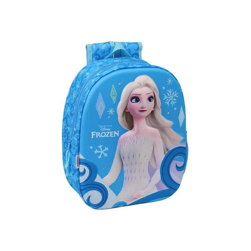 Safta Frozen Mochila 3d - Luces Led - Portabotellas - Hombreras Acolchadas - Asa Superior - 8.64l - 270x100x330mm -