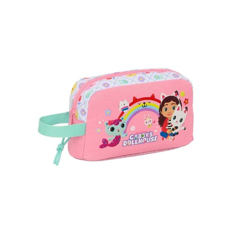 Safta Gabby'S Dollhouse Bolsa Isotermica Porta Alimentos - Asa De Mano Lateral - Cremallera - 21.5x12x6.5cm - Rosa