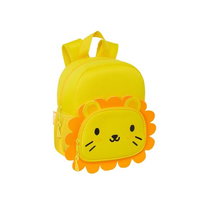 Safta Leon Mochila De Neopreno - Bolsillo Frontal - Tirador Doble - Portabotellas - Interior Forrado - Hombreras Y