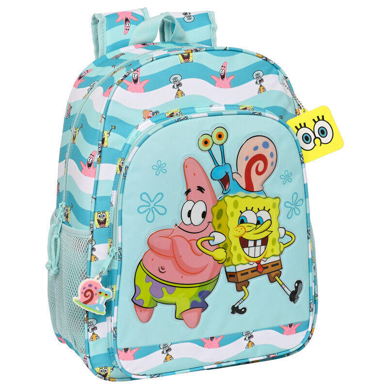 Safta Mochila De 33 Cm Adapt.Carro Bob Esponja "Stay Positive"
