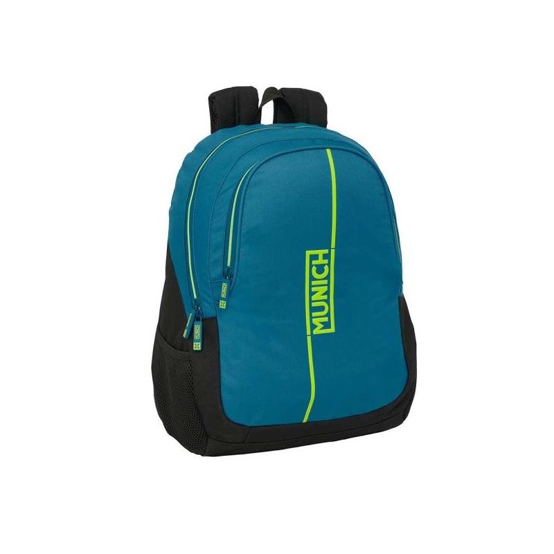 Safta Munich Land Mochila Adaptable A Carro - Portabotellas - Dos Compartimentos Grandes - Tirador Doble - Hombreras
