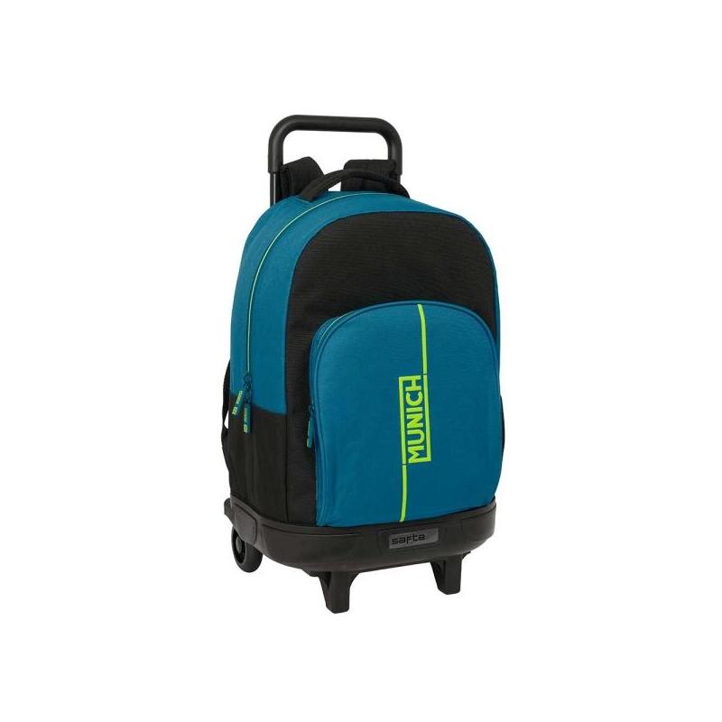Safta Munich Land Mochila Con Carro - Extraible - Bolsillo Frontal - Portabotellas - Tirador Doble - Hombreras