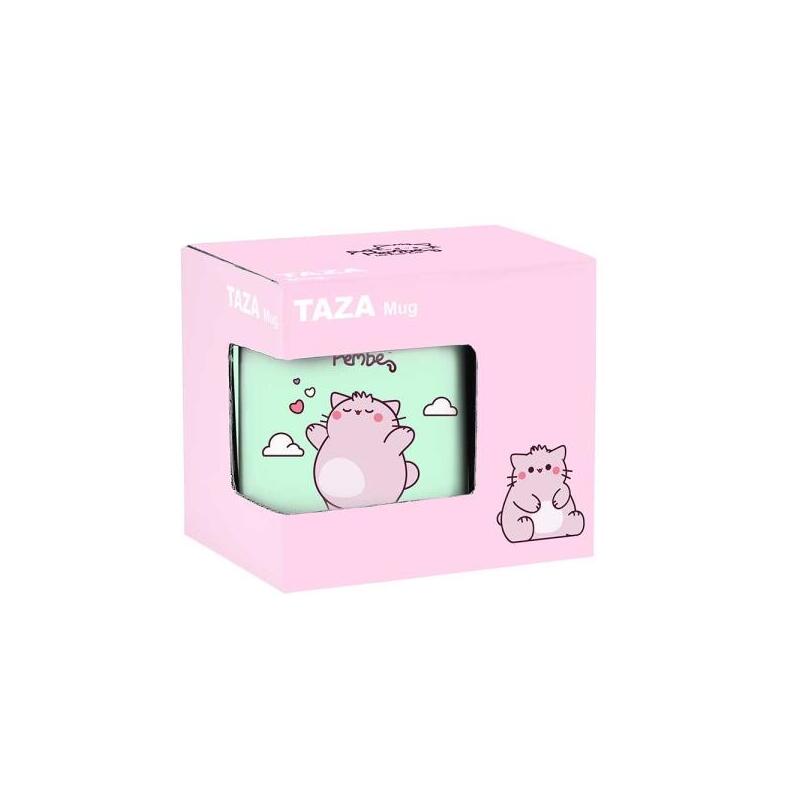 Safta Pembe The Pink Cat Taza Ceramica De 350ml - 80x80x95mm - Menta