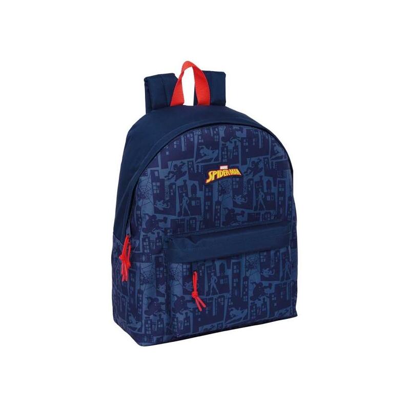 Safta Spider-Man Mochila - Bolsillo Frontal - Hombreras Acolchadas - Doble Tirador En Cremallera - Asa Superior -