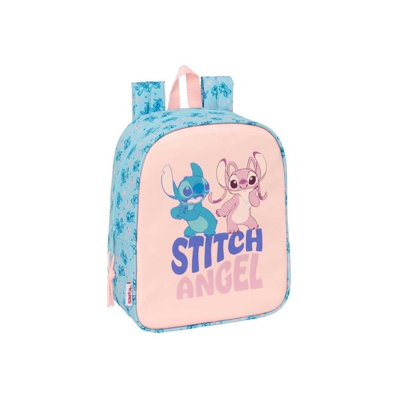 Safta Stitch Ohana Mochila Guarderia - Adaptable A Carro - Cremallera - Tarjeta De Identificacion - Asa De Mano - 6l -