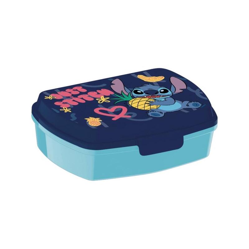 Safta Stitch Sweet Sandwichera - Pvc Sin Bpa - Cierre Hermetico A Presion - Rectangular - Azul