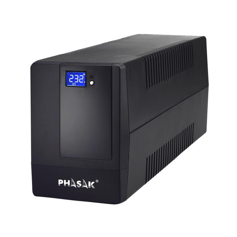 Sai Línea Interactiva Phasak 2000 Va Lcd 2000va 4 Salidas Formato Torre