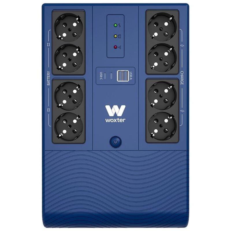 Sai Línea Interactiva Woxter Multibase Ups 1200 Va 1200va-720w 8 Salidas Formato Torre