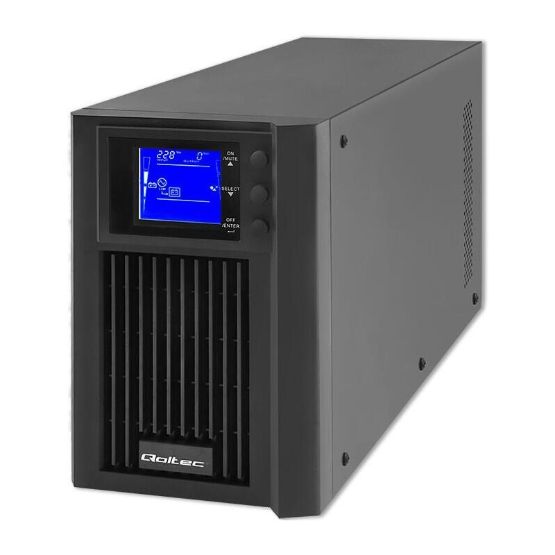 Qoltec 53981 Ups On Line Pure Sine Wave 2kva 1.6kw Lcd Usb