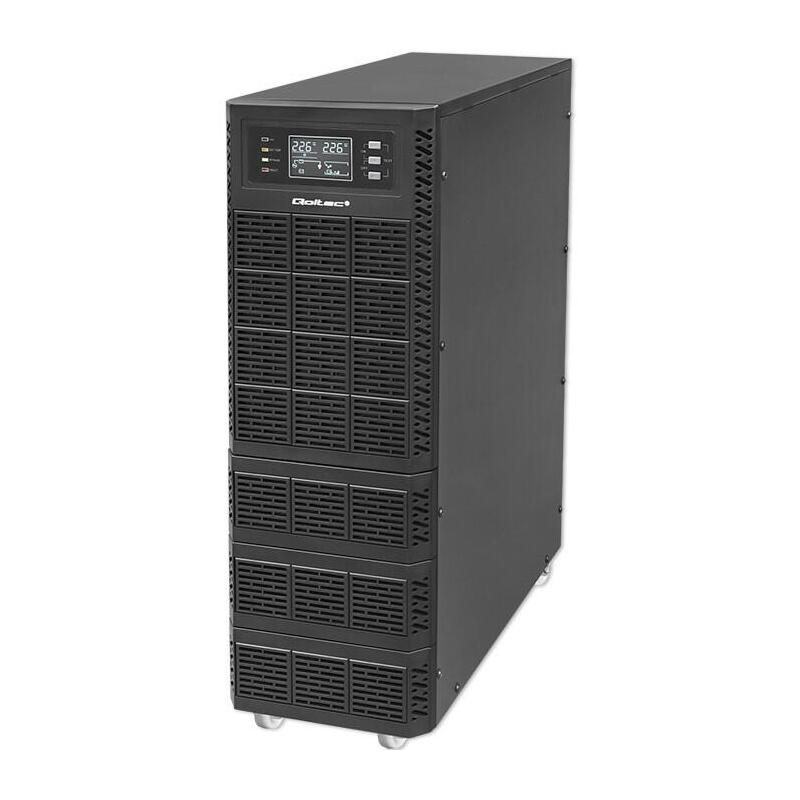Sai Sistema De Alimentación Ininterrumpida Qoltec 52284 Ups 10 Kva 10000 W Factor De Potencia 1.0 Lcd Epo Usb Online
