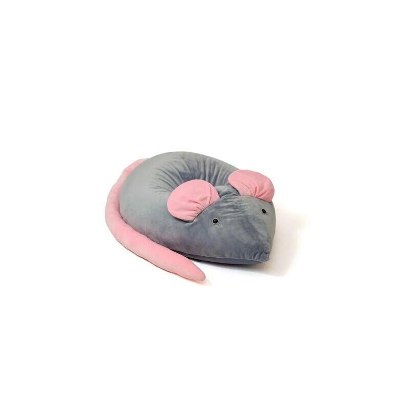 Sako Bolso Puf Mouse Gris-Rosa L 110 X 80 Cm